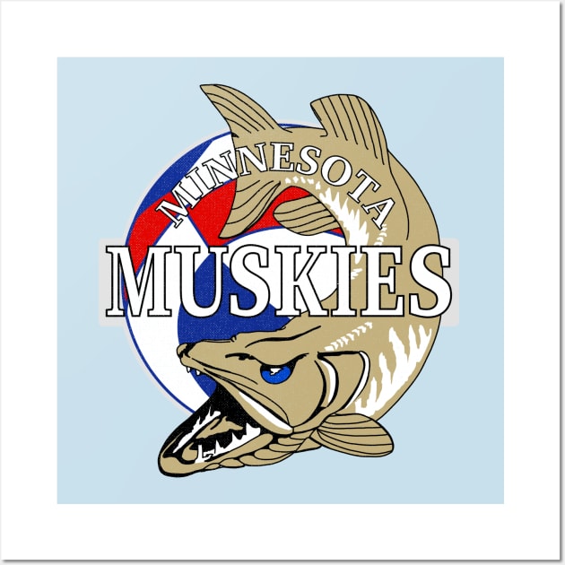 Defunct Minnesota Muskies ABA Basketball Wall Art by LocalZonly